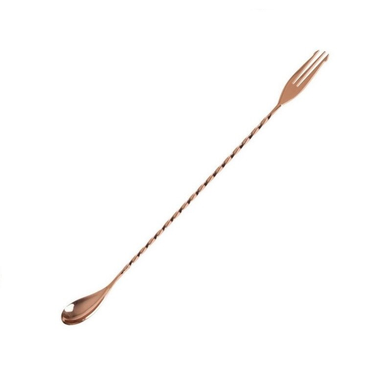 Lingura bar culoare cupru trident 30cm