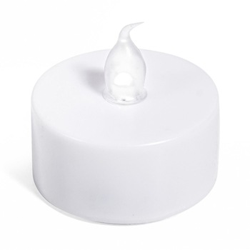 Lumanare alba cu LED, 4 x 4 cm Lumanare alba cu LED, 4 x 4 cm