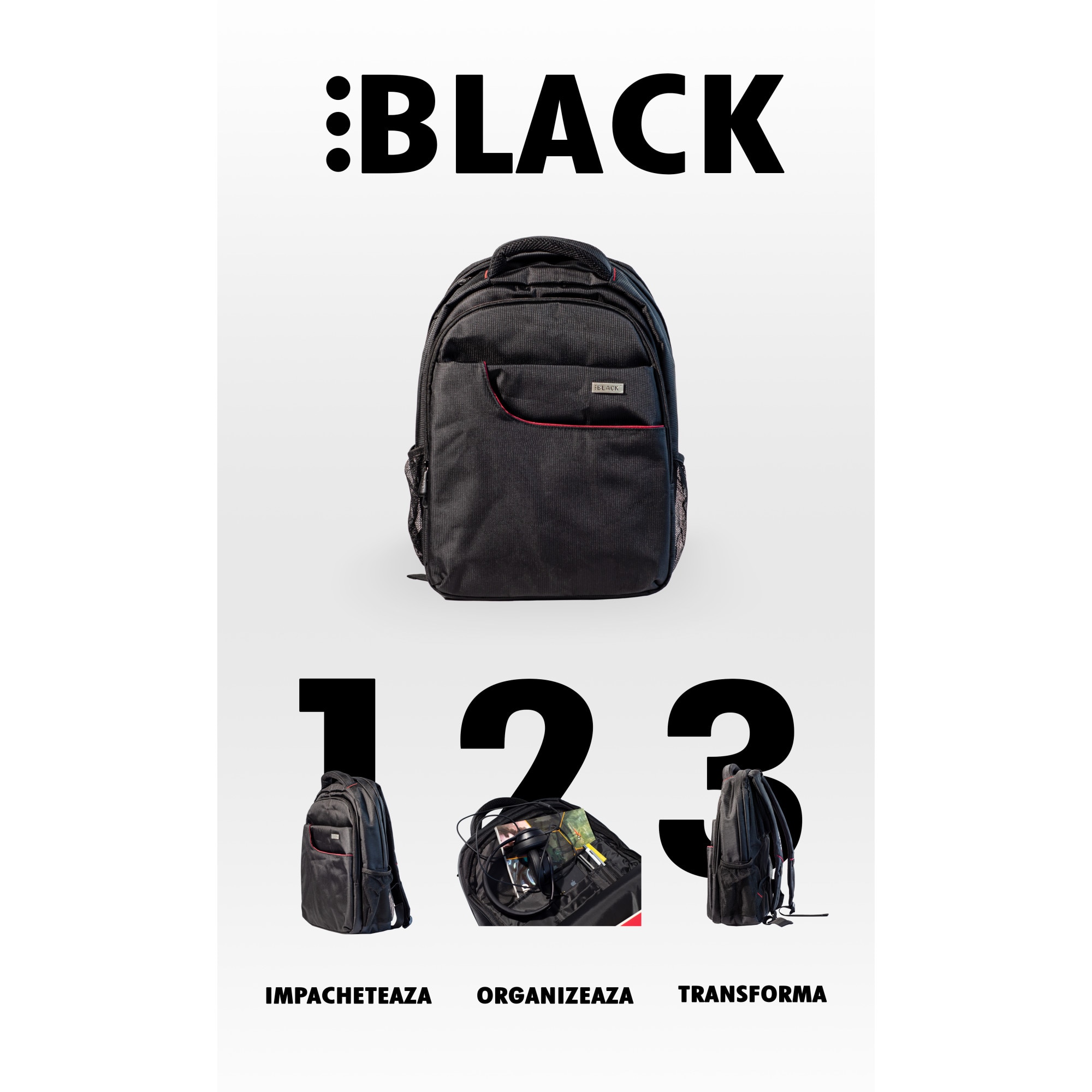 Rucsac laptop si tableta Mobile Tuning , 16 inch, antisoc, negru
