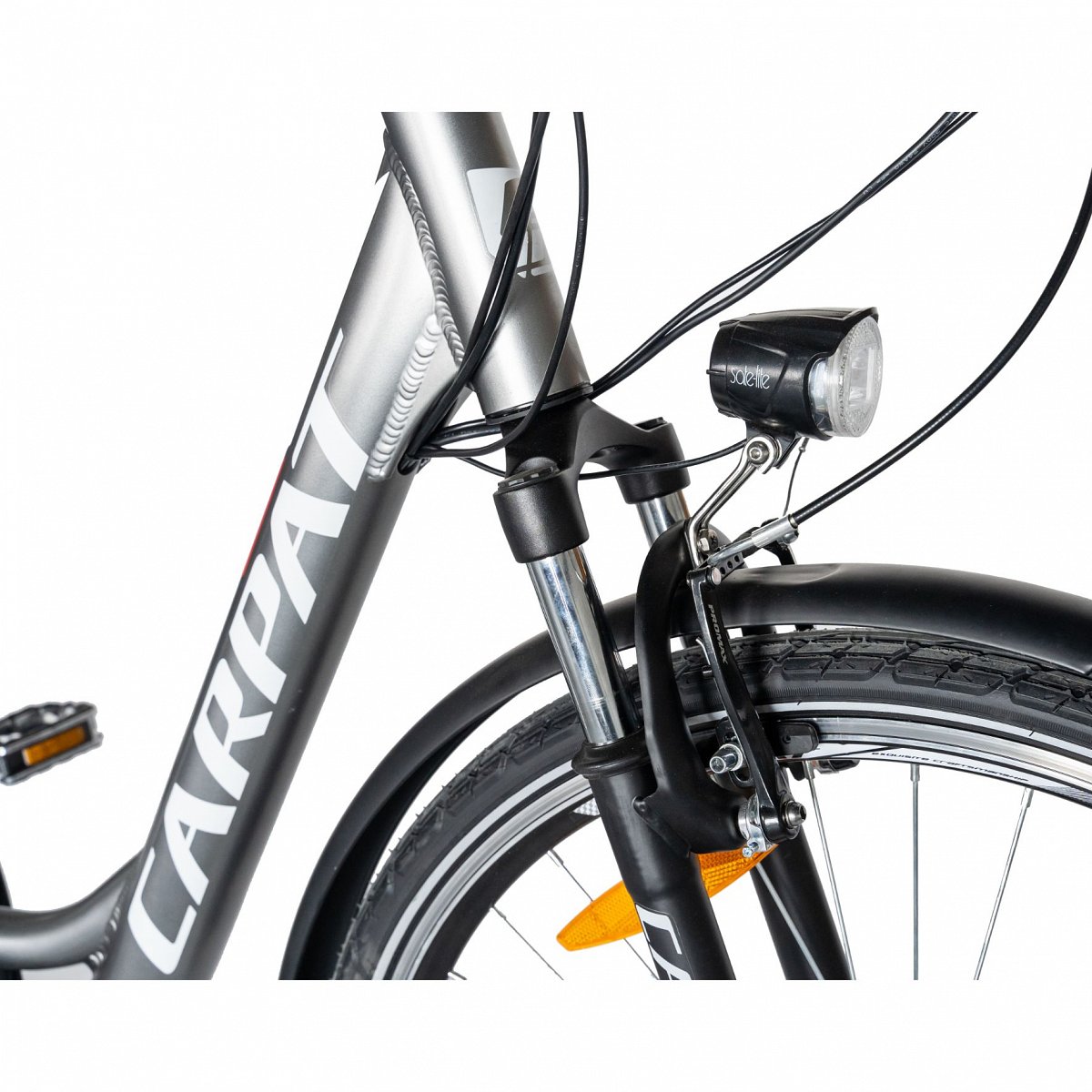 Oh revelation vitamin Bicicleta Electrica de Oras cu Roti de 28", echipare Shimano, Frane  V-Brake, Suspensie fata, 7 Viteze, gri/alb, City Bike Carpat Genius E-Bike  cu Cadru din Aluminiu - eMAG.ro