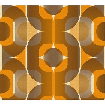 Tapet, AS Creation, 955281, maro/galben/portocaliu, 10.05 x 0.53 m, vinil Tapet, AS Creation, 955281, maro/galben/portocaliu, 10.05 x 0.53 m, vinil