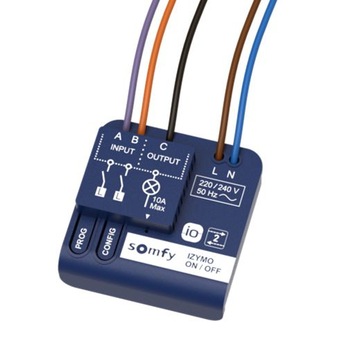Receptor Somfy IZYMO io, on-off pentru control lumina Receptor Somfy IZYMO io, on-off pentru control lumina