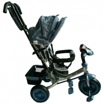 Tricicleta multifunctionala cu sunete si lumini Lux Trike dark grey Tricicleta multifunctionala cu sunete si lumini Lux Trike dark grey