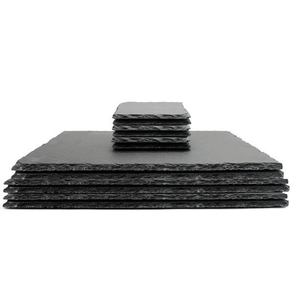 Set suporturi Natural Slate Placemats & Coasters | M&W 12Pc