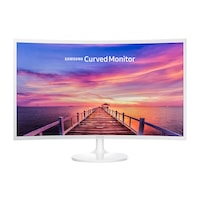 Monitor Curbat LED VA Samsung 32", Wide, FHD, HDMI, DisplayPort, Flicker-Free, LC32F391FW, Alb