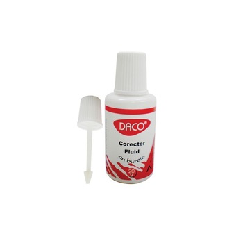 Corector fluid cu burete DACO Corector fluid cu burete DACO