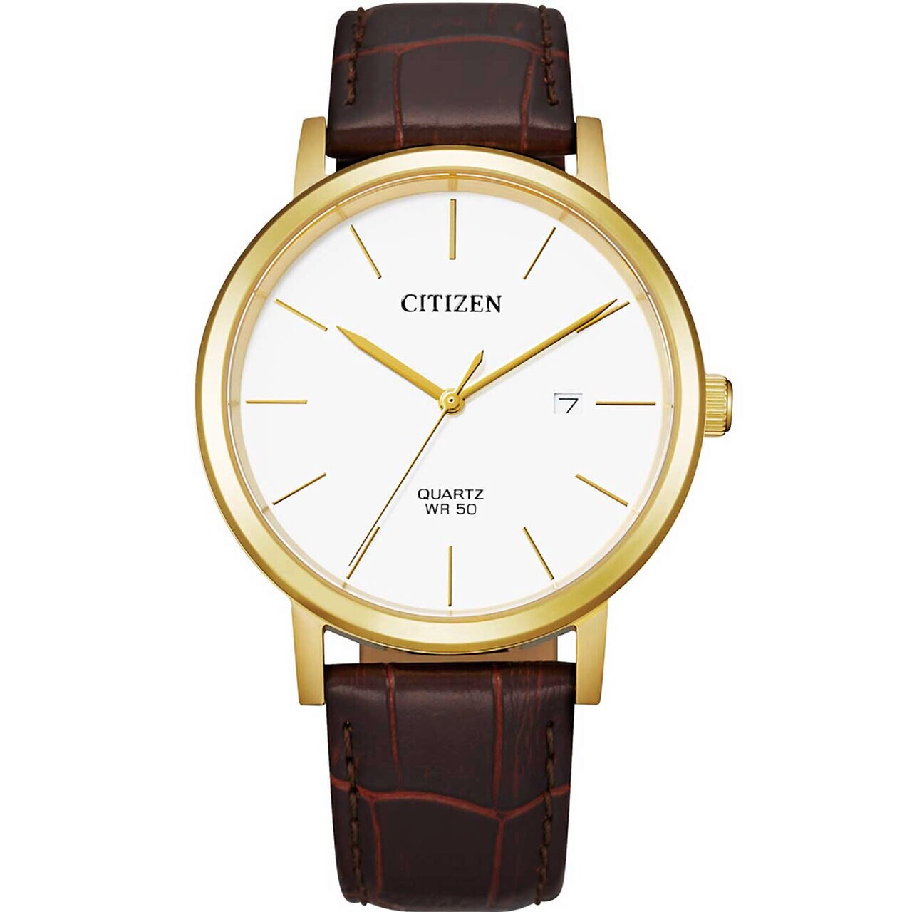 Ceas barbatesc Citizen BI5072-01A, Quartz, 41mm, 5ATM, Auriu