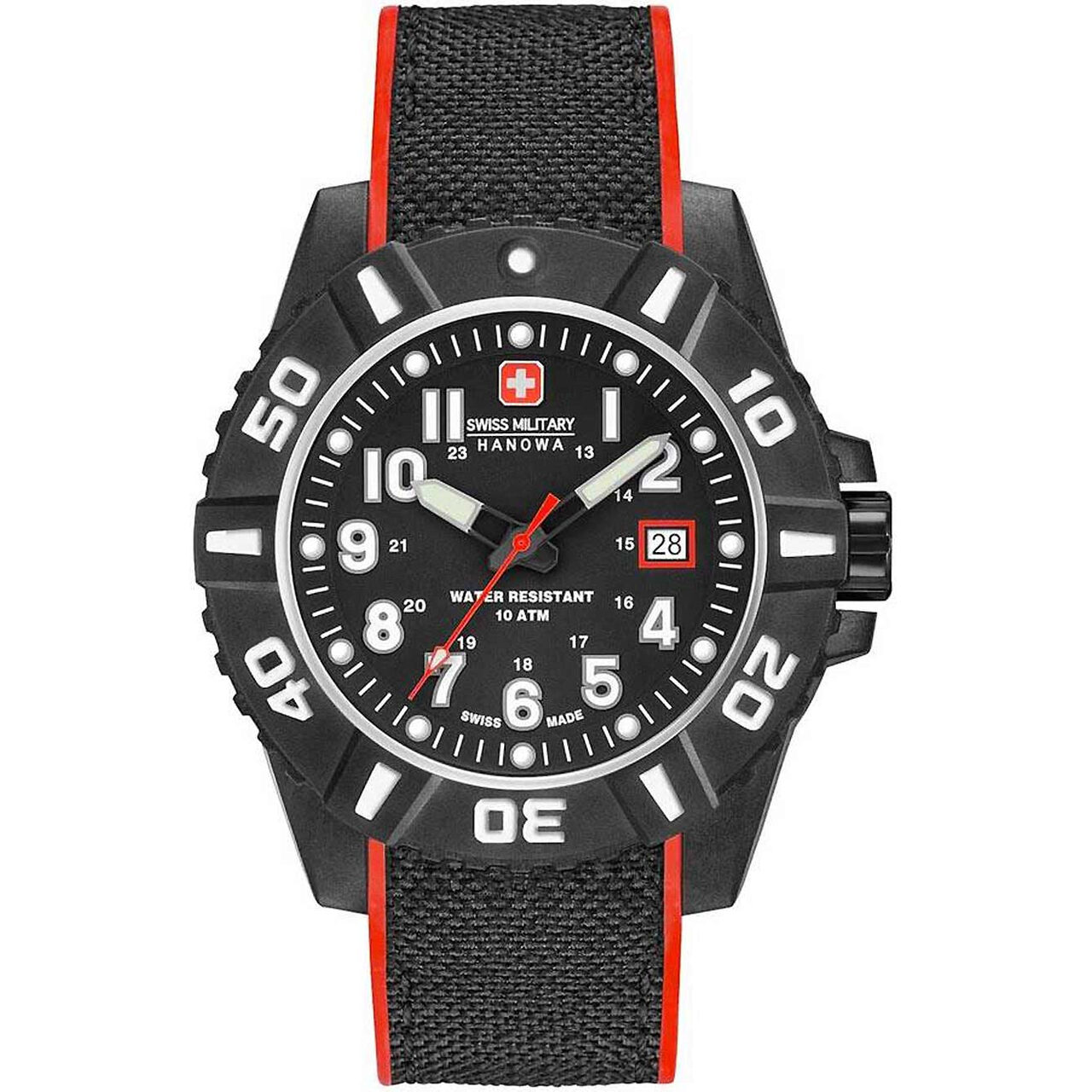 Ceas barbatesc Swiss Military 06-4309.17.007.04, Quartz, 44mm, 10ATM, Gri
