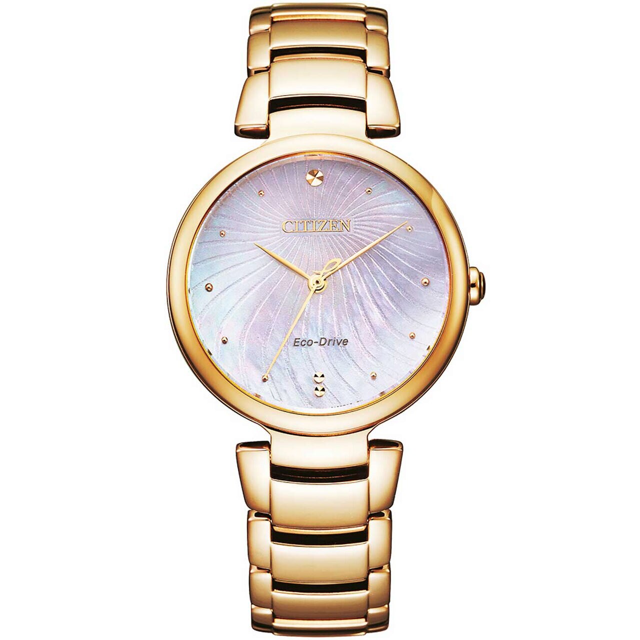 Ceas de dama Citizen EM0853-81Y, Quartz, 31mm, 5ATM, Auriu