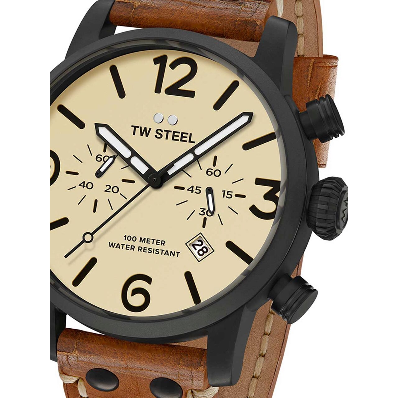 Ceas barbatesc Tw Steel MS43, Quartz, 45mm, 10ATM, Negru