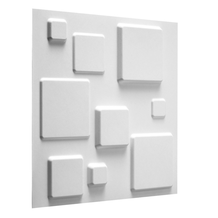 Комплект стенни 3D панели Squares WallArt, 12 бр, GA-WA09