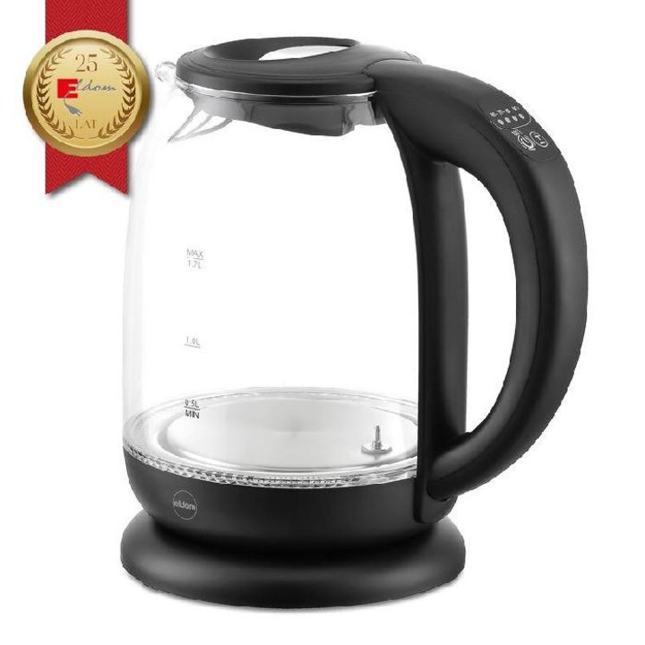 Електрическа кана ELDOM C510C, 1,7л, 2200W, Черен