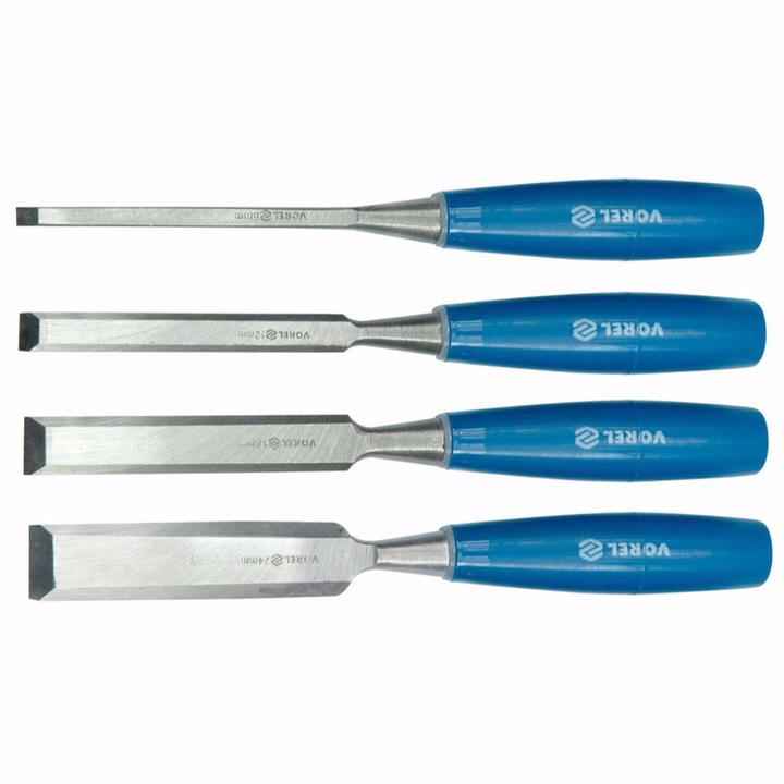 Комплект длета за дърво Vorel, Сини, 6 - 24 мм, 4 броя