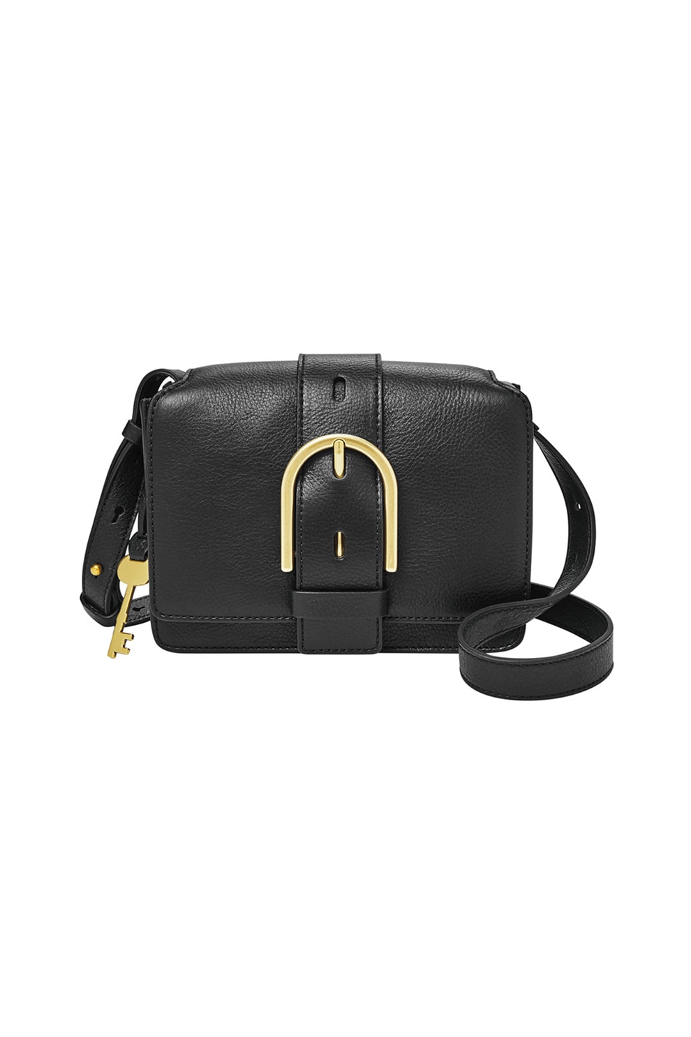 Fossil, Geanta crossbody cu catarama decorativa supradimensionata Wiley, Negru