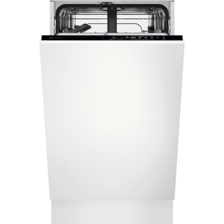 Electrolux EEA12100L Beépíthető keskeny mosogatógép, 9 teríték, AirDry, 5 program, F energiaosztály, fehér