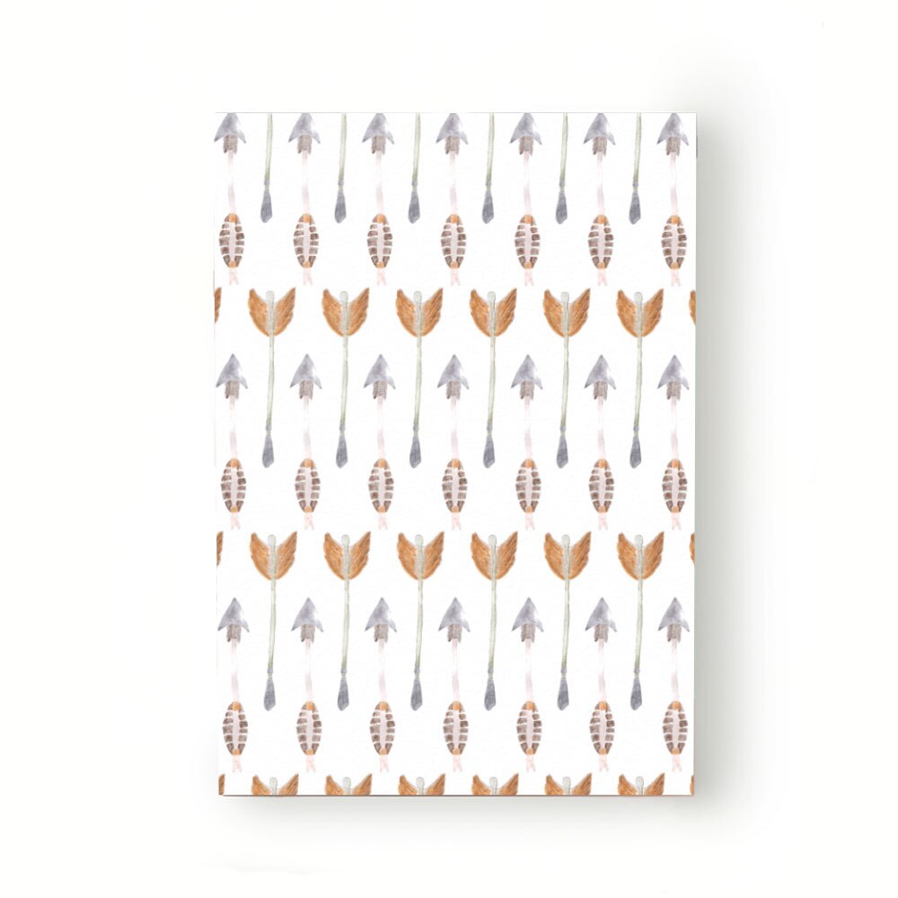 Caiet tip Agenda Heartwork cu muchie cusuta, Acuarela sageti, Latime 140 mm x Inaltime 200 mm