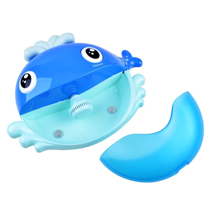 Buborékfújó bálna fürdőjáték (zenélő)