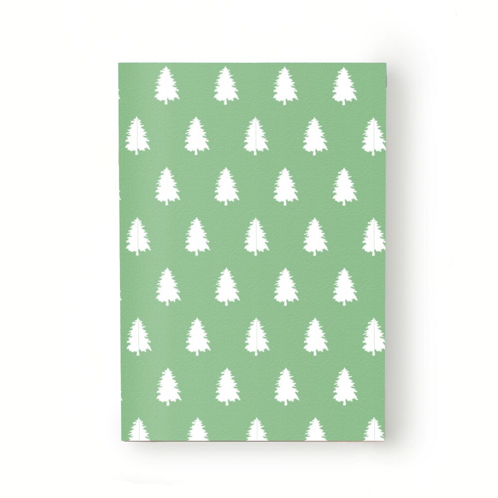 Caiet tip Agenda Heartwork cu muchie cusuta, Brazi albi, Latime 140 mm x Inaltime 200 mm