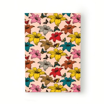 Caiet tip Agenda Heartwork cu muchie cusuta, Flori luxuriante si fluturi, Latime 140 mm x Inaltime 200 mm Caiet tip Agenda Heartwork cu muchie cusuta, Flori luxuriante si fluturi, Latime 140 mm x Inaltime 200 mm