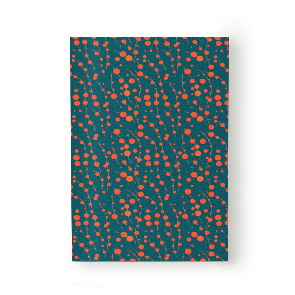 Caiet tip Agenda Heartwork cu muchie cusuta, Buline si curbe rosii, Latime 140 mm x Inaltime 200 mm