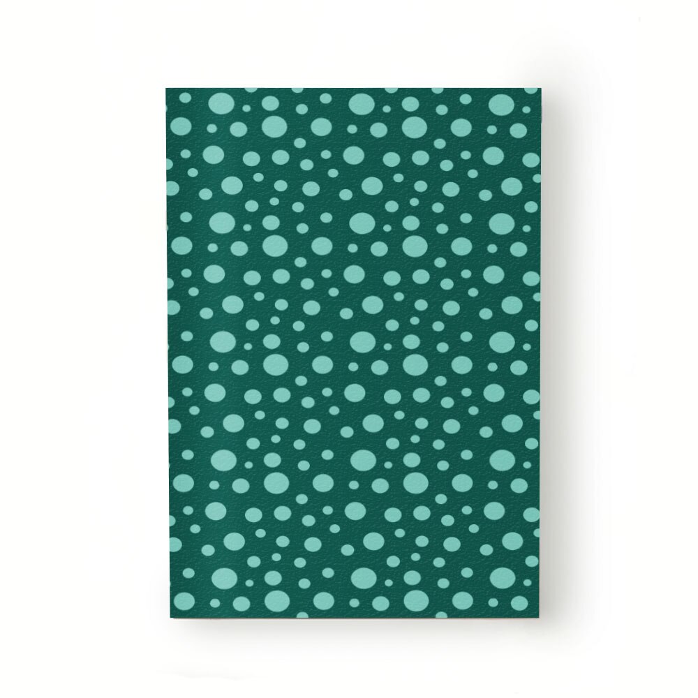 Caiet tip Agenda Heartwork cu muchie cusuta, Buline verde deschis, Latime 140 mm x Inaltime 200 mm