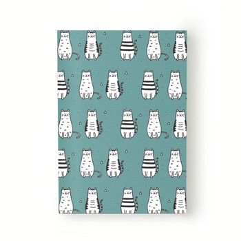 Caiet tip Agenda Heartwork cu muchie cusuta, Pisici zambitoare, Latime 140 mm x Inaltime 200 mm Caiet tip Agenda Heartwork cu muchie cusuta, Pisici zambitoare, Latime 140 mm x Inaltime 200 mm