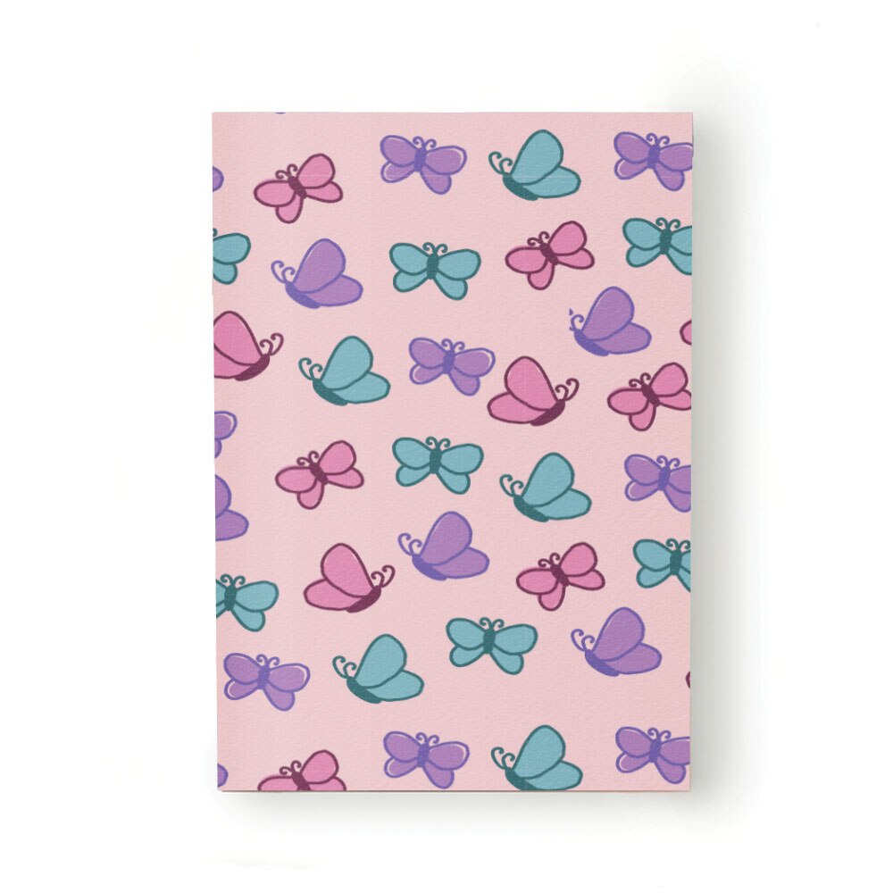 Caiet tip Agenda Heartwork cu muchie cusuta, Fluturasi colorati, Latime 140 mm x Inaltime 200 mm