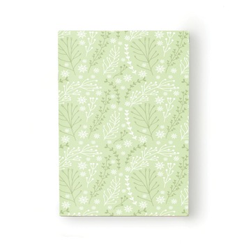 Caiet tip Agenda Heartwork cu muchie cusuta, Elemente vegetale verde deschis, Latime 140 mm x Inaltime 200 mm Caiet tip Agenda Heartwork cu muchie cusuta, Elemente vegetale verde deschis, Latime 140 mm x Inaltime 200 mm