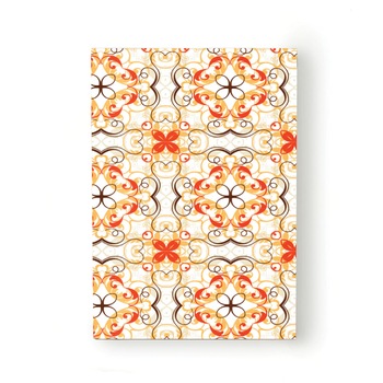 Caiet tip Agenda Heartwork cu muchie cusuta, Floral baroc negru si portocaliu, Latime 140 mm x Inaltime 200 mm Caiet tip Agenda Heartwork cu muchie cusuta, Floral baroc negru si portocaliu, Latime 140 mm x Inaltime 200 mm