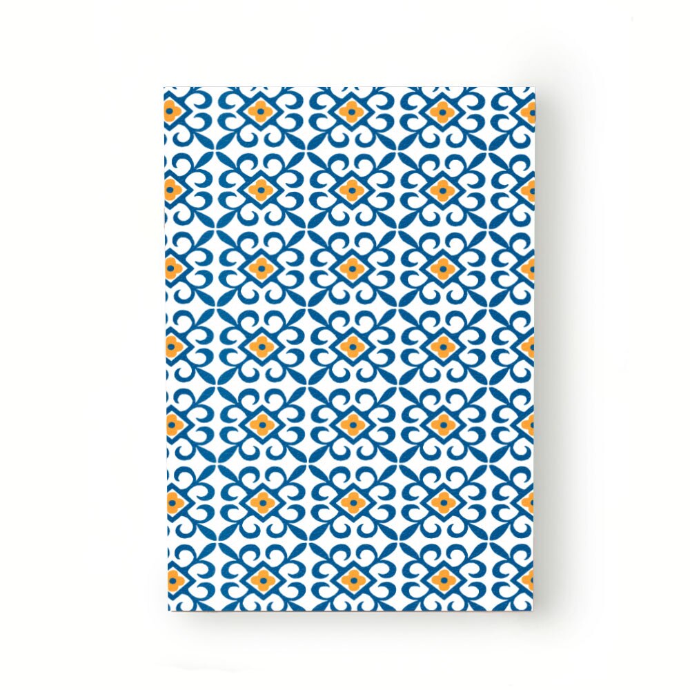 Caiet tip Agenda Heartwork cu muchie cusuta, Motiv azulejos portughez, Latime 140 mm x Inaltime 200 mm