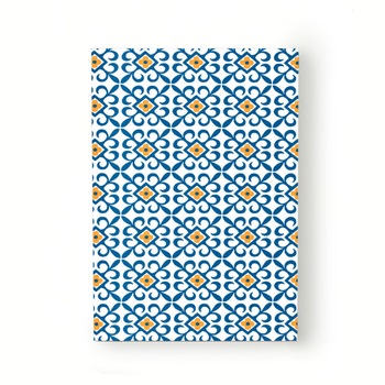 Caiet tip Agenda Heartwork cu muchie cusuta, Motiv azulejos portughez, Latime 140 mm x Inaltime 200 mm Caiet tip Agenda Heartwork cu muchie cusuta, Motiv azulejos portughez, Latime 140 mm x Inaltime 200 mm