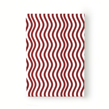 Caiet tip Agenda Heartwork cu muchie cusuta, Linii curbe verticale rosu inchis, Latime 140 mm x Inaltime 200 mm Caiet tip Agenda Heartwork cu muchie cusuta, Linii curbe verticale rosu inchis, Latime 140 mm x Inaltime 200 mm