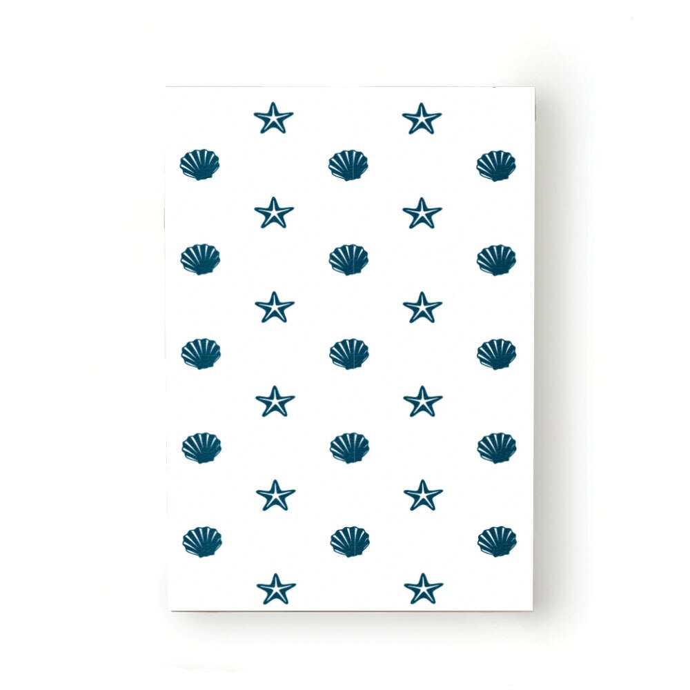 Caiet tip Agenda Heartwork cu muchie cusuta, Stelute de mare si scoici, Latime 140 mm x Inaltime 200 mm