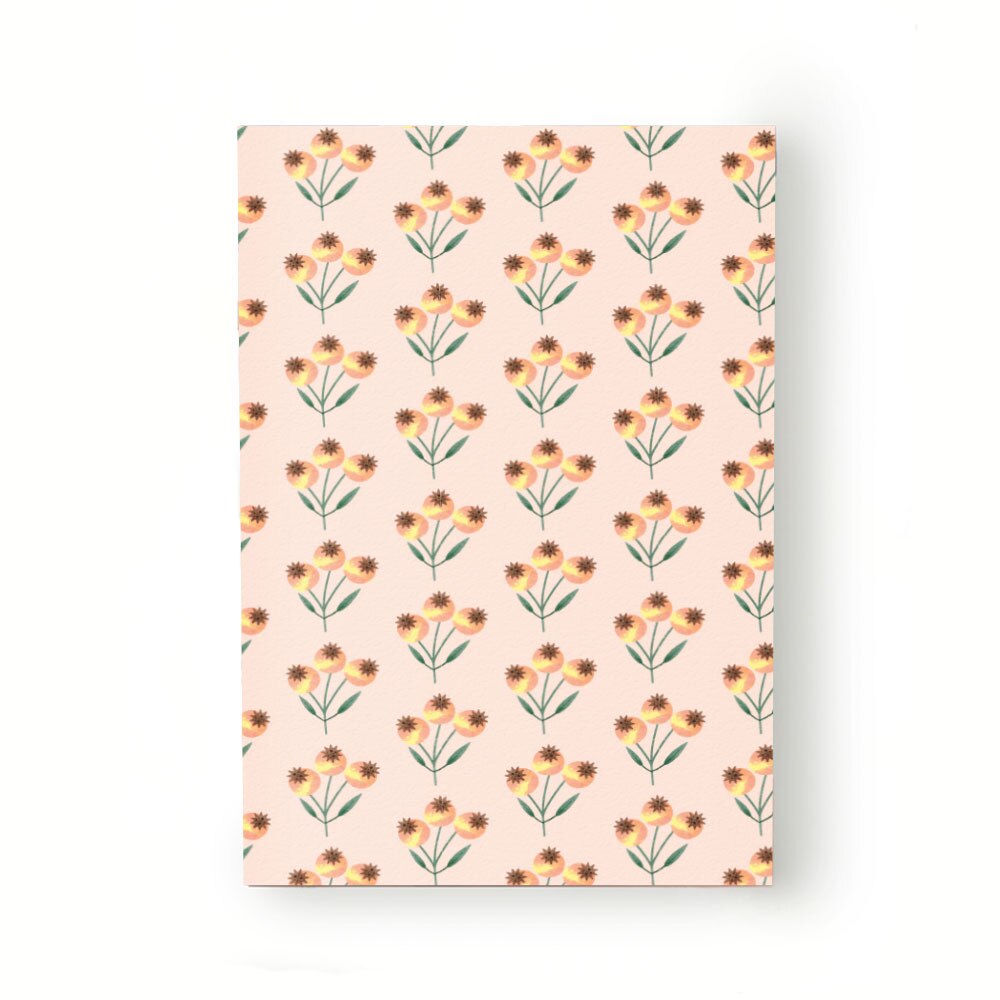 Caiet tip Agenda Heartwork cu muchie cusuta, Fructe galbene de maces, Latime 140 mm x Inaltime 200 mm