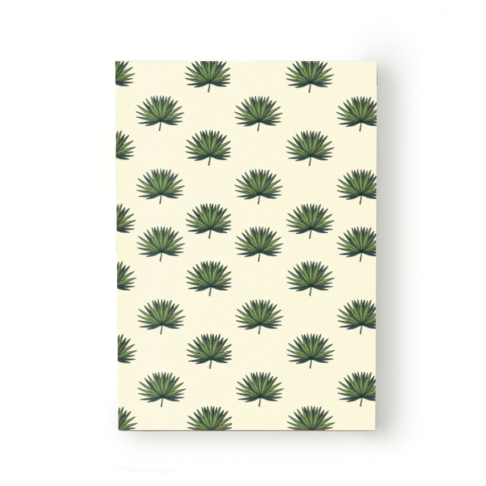 Caiet tip Agenda Heartwork cu muchie cusuta, Frunze planta tropicala, Latime 140 mm x Inaltime 200 mm