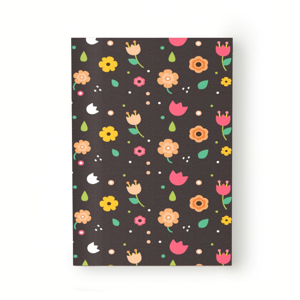 Caiet tip Agenda Heartwork cu muchie cusuta, Lalele si flori colorate, Latime 140 mm x Inaltime 200 mm