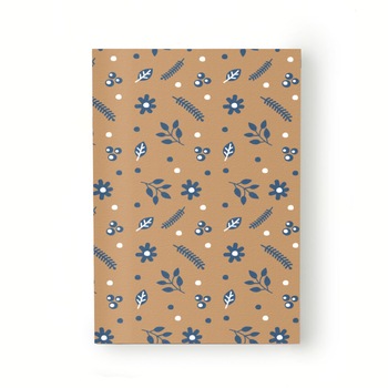 Caiet tip Agenda Heartwork cu muchie cusuta, Elemente florale fundal portocaliu, Latime 140 mm x Inaltime 200 mm Caiet tip Agenda Heartwork cu muchie cusuta, Elemente florale fundal portocaliu, Latime 140 mm x Inaltime 200 mm