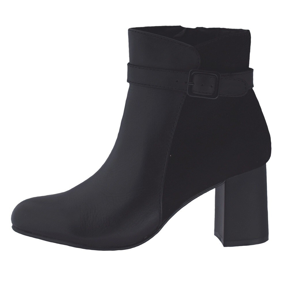 Ghete dama, din piele naturala, Jana, 8-25319-25-01-P-09, negru, Negru, 38.5