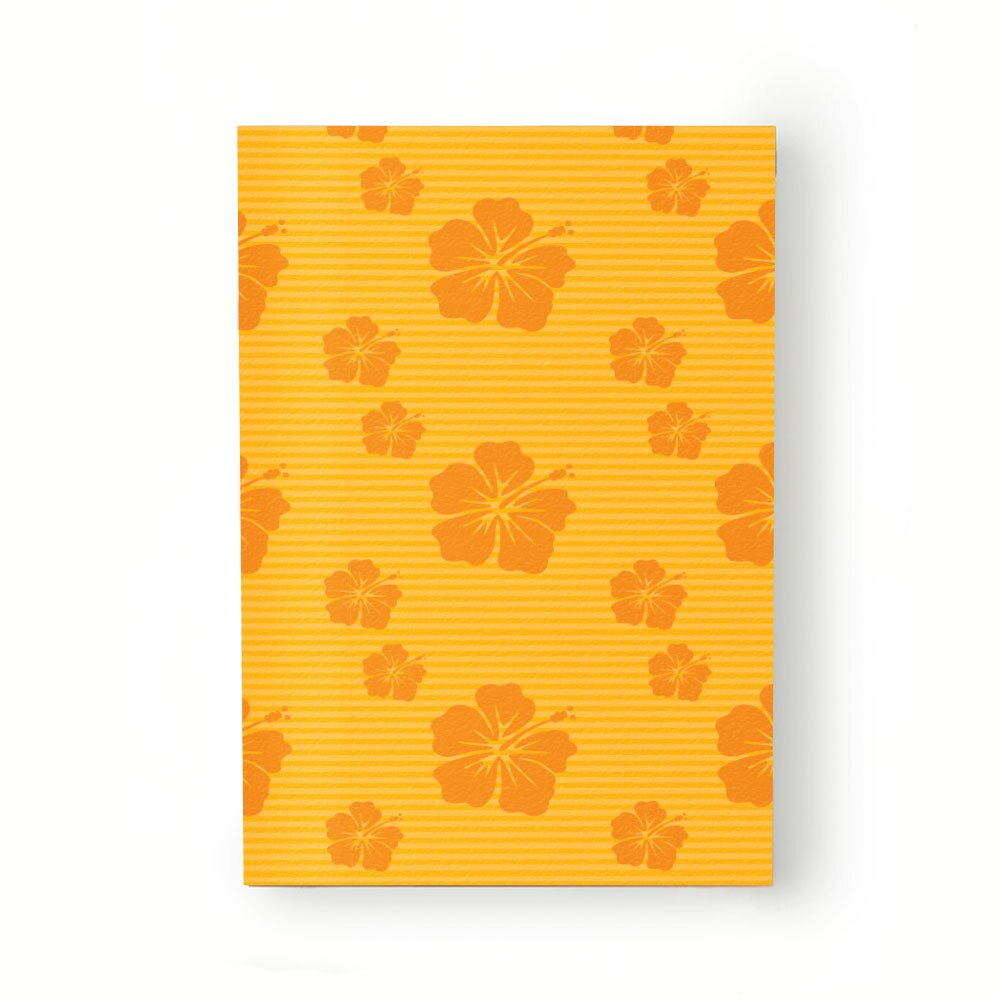 Caiet tip Agenda Heartwork cu muchie cusuta, Flori tropicale linii portocalii, Latime 140 mm x Inaltime 200 mm