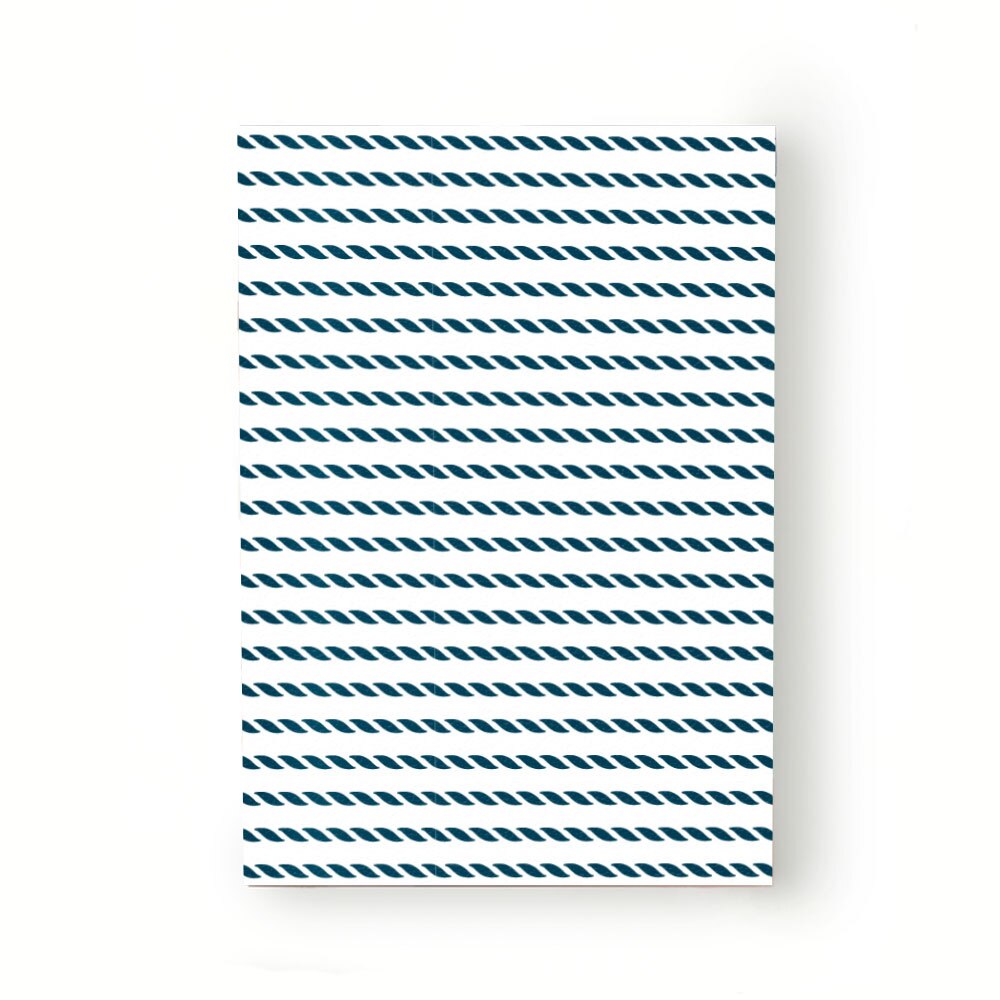 Caiet tip Agenda Heartwork cu muchie cusuta, Motiv franghie albastru marin, Latime 140 mm x Inaltime 200 mm