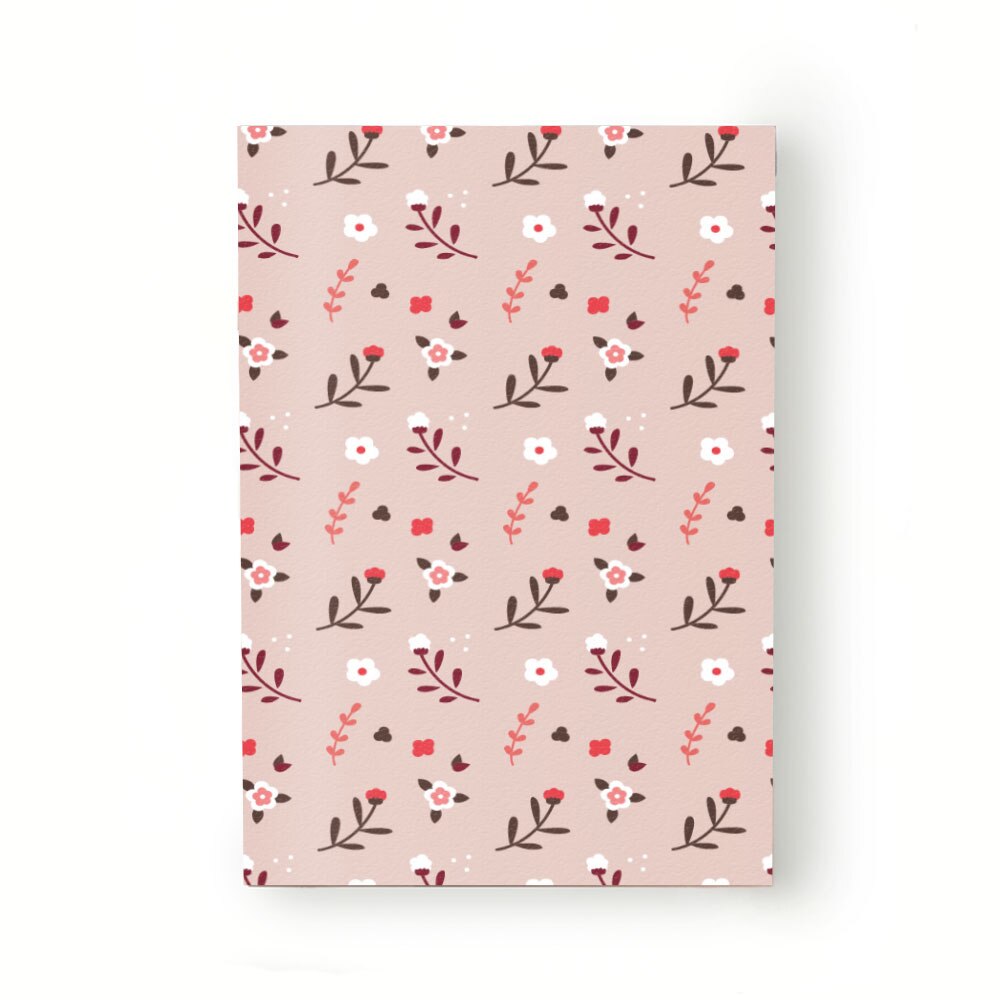 Caiet tip Agenda Heartwork cu muchie cusuta, Tulpini de flori roz, Latime 140 mm x Inaltime 200 mm