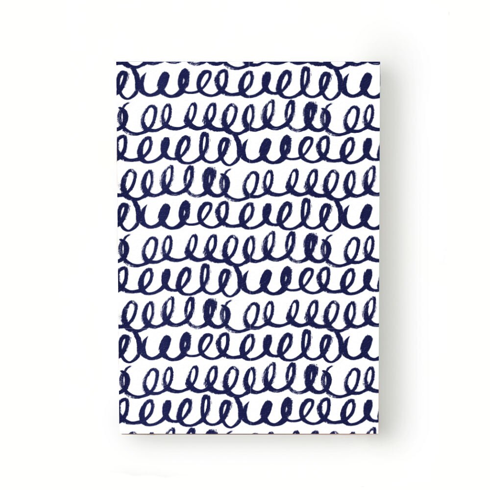 Caiet tip Agenda Heartwork cu muchie cusuta, Abstract pensula bucle, Latime 140 mm x Inaltime 200 mm