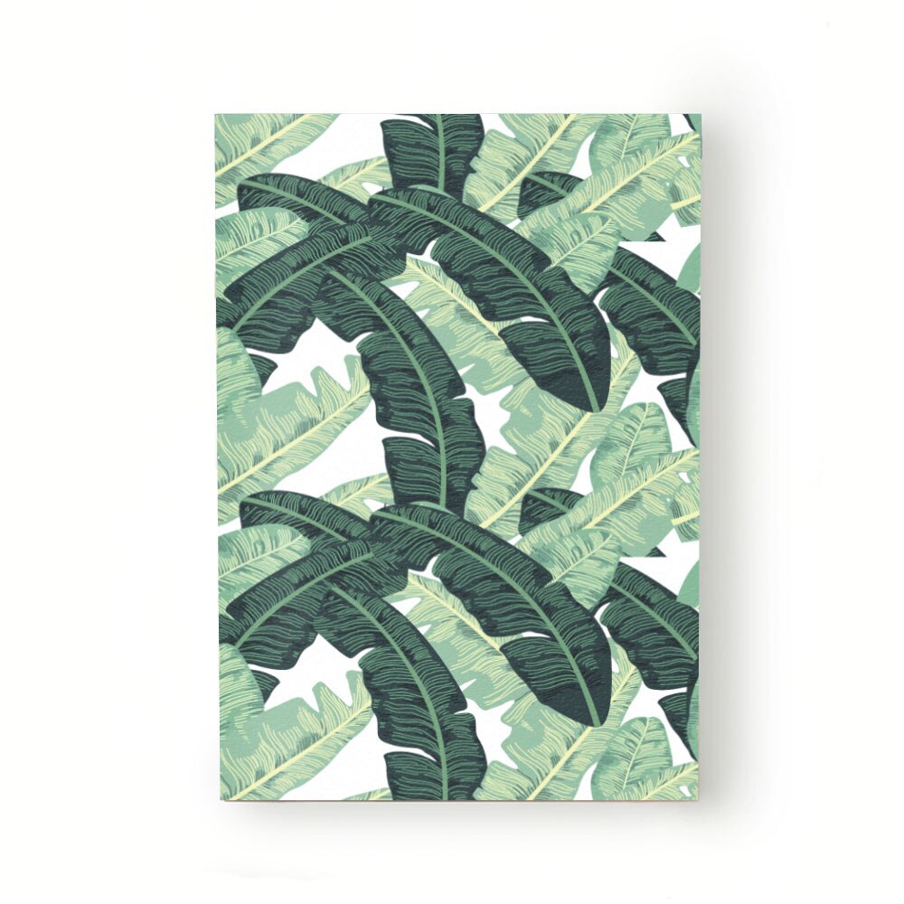 Caiet tip Agenda Heartwork cu muchie cusuta, Frunze suprapuse de palmier, Latime 140 mm x Inaltime 200 mm