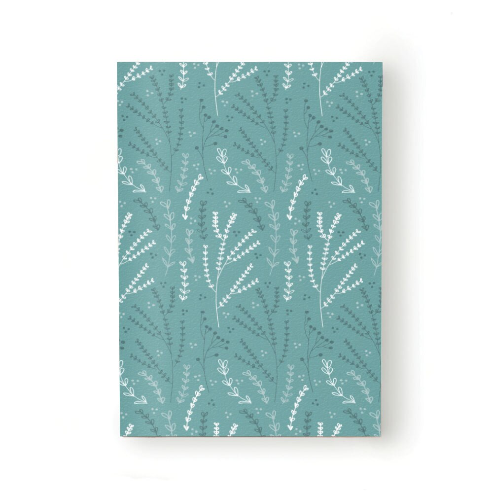 Caiet tip Agenda Heartwork cu muchie cusuta, Plin de culoare vegetal verde cenusiu, Latime 140 mm x Inaltime 200 mm