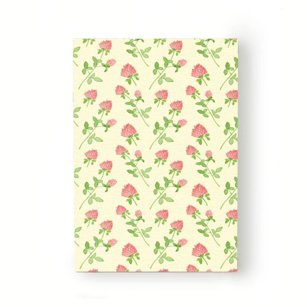 Caiet tip Agenda Heartwork cu muchie cusuta, Flori de trifoi, Latime 140 mm x Inaltime 200 mm