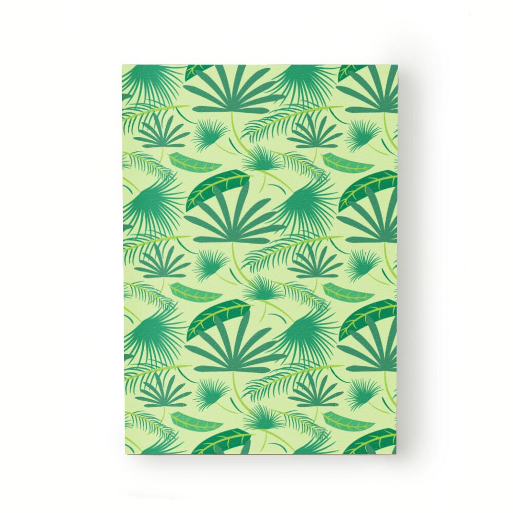 Caiet tip Agenda Heartwork cu muchie cusuta, Vegetal frunze tropicale 2, Latime 140 mm x Inaltime 200 mm