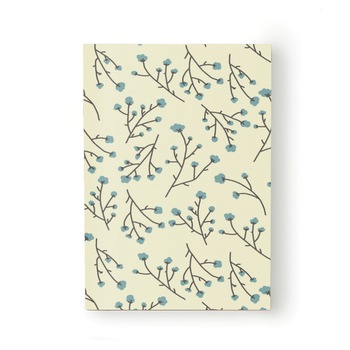 Caiet tip Agenda Heartwork cu muchie cusuta, Floricele delicate albastre, Latime 140 mm x Inaltime 200 mm Caiet tip Agenda Heartwork cu muchie cusuta, Floricele delicate albastre, Latime 140 mm x Inaltime 200 mm