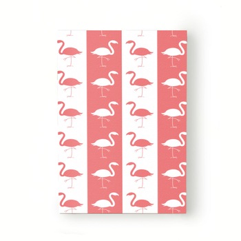 Caiet tip Agenda Heartwork cu muchie cusuta, Flamingo roz si alb, Latime 140 mm x Inaltime 200 mm Caiet tip Agenda Heartwork cu muchie cusuta, Flamingo roz si alb, Latime 140 mm x Inaltime 200 mm