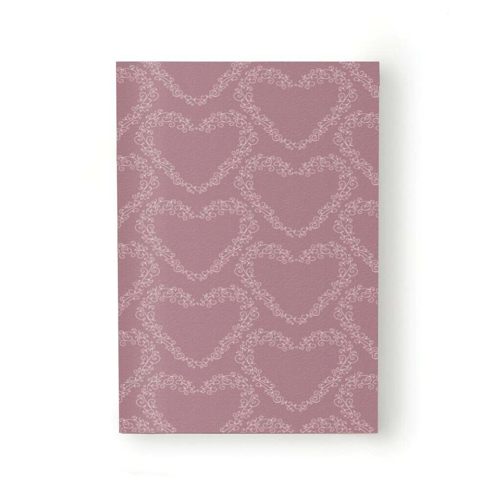 Caiet tip Agenda Heartwork cu muchie cusuta, Valentine's inimi stilizate, Latime 140 mm x Inaltime 200 mm