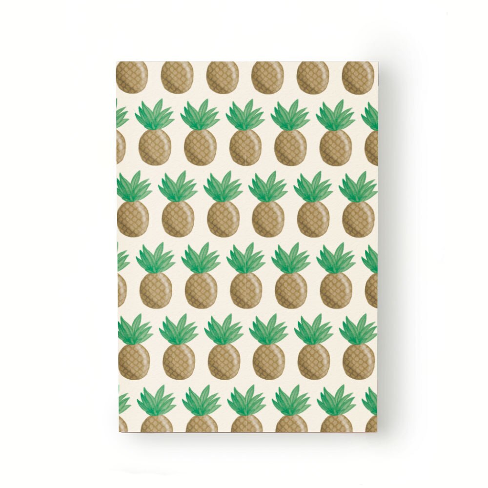 Caiet tip Agenda Heartwork cu muchie cusuta, Fructe de ananas, Latime 140 mm x Inaltime 200 mm